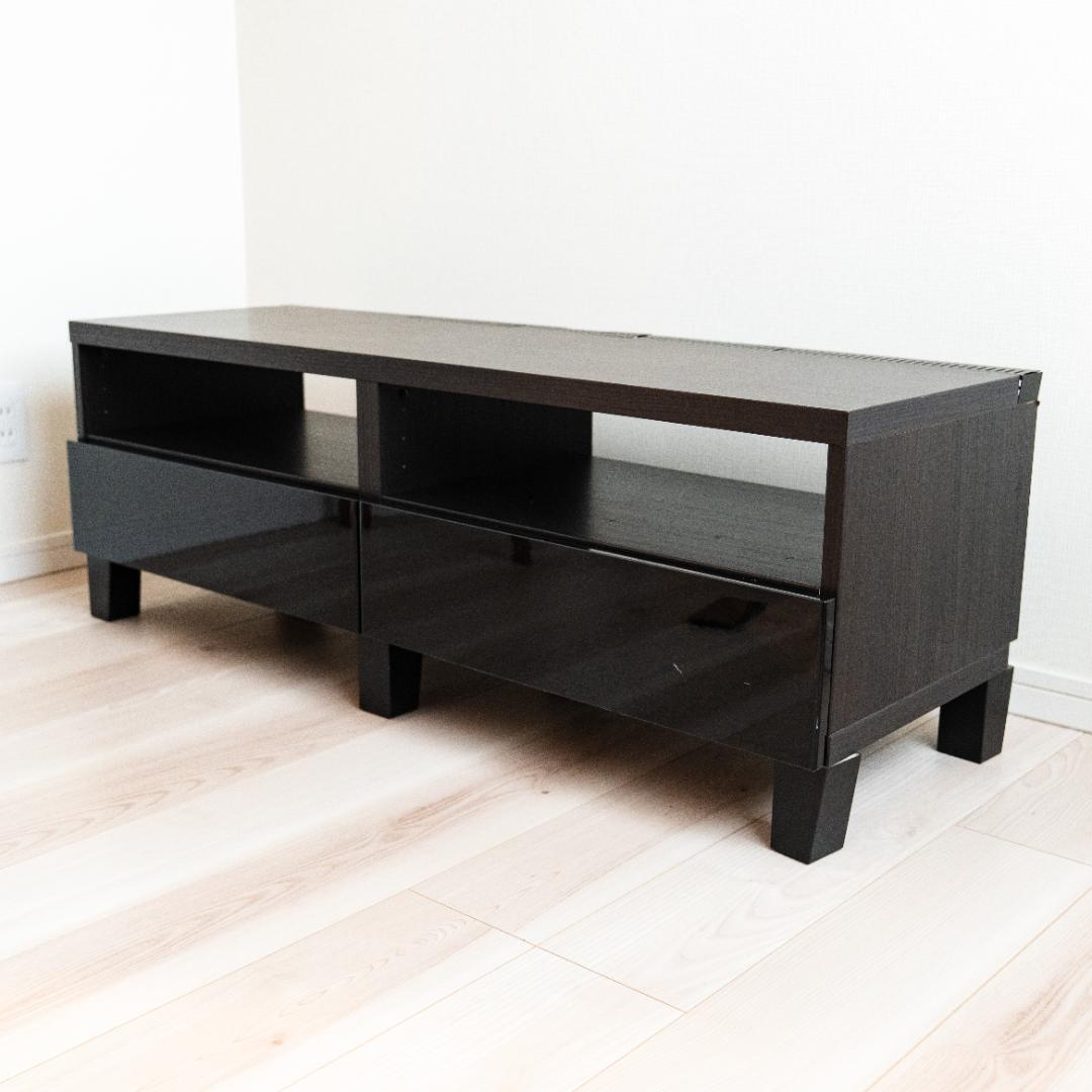 IKEA BESTÅ（ベストー） テレビボード ブラックブラウン テレビ台 BESTÅ ベストー テレビ台 扉付き, ブラックブラウン/セルスヴィーケン