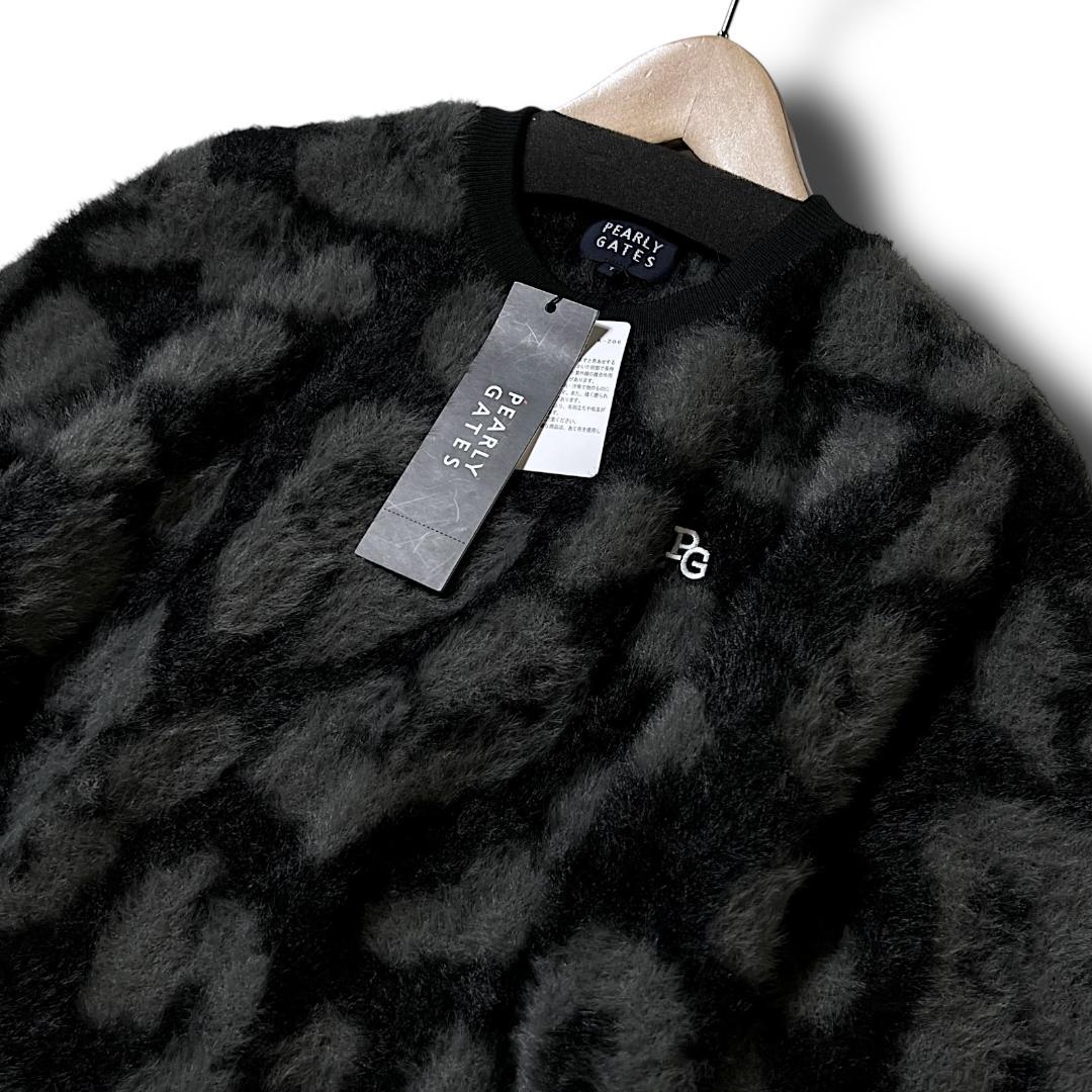 1 パーリーゲイツ シャギーサーマル レオパード ニット セーター 011