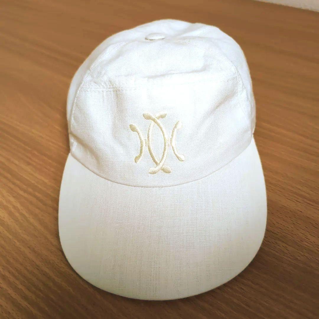 雰囲気抜群 HERMES リネンキャップ 白 58 フランス製 d63 - メルカリ