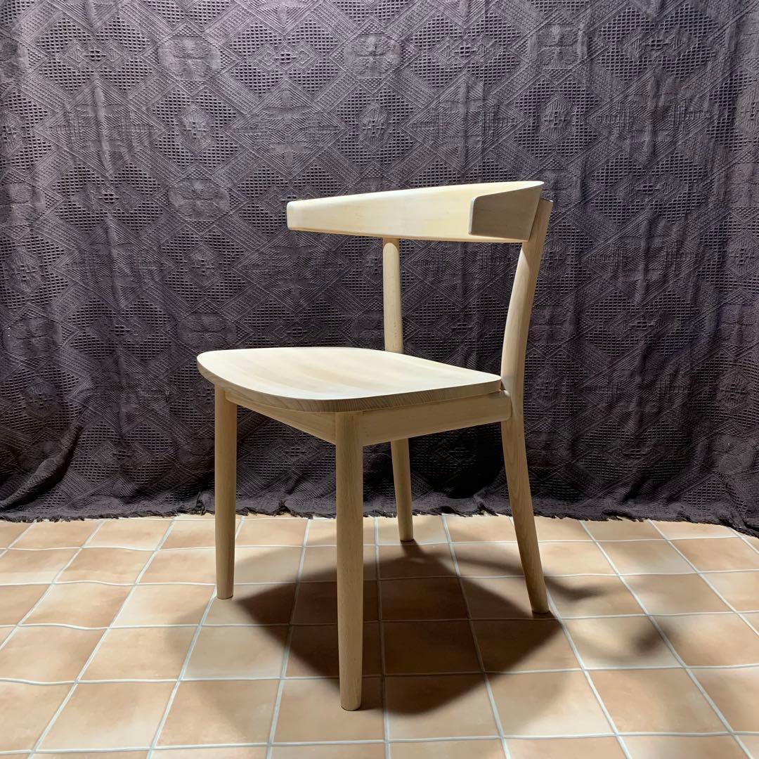 無塗装◇サンディング処理仕上】MUJI 無印良品 ブナ無垢材チェア 椅子 イス