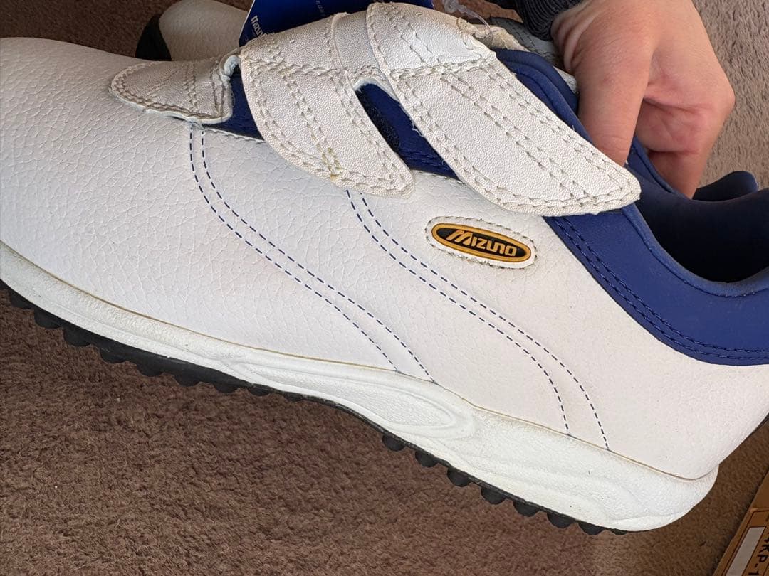 ☆レア商品☆Mizuno ゴルフシューズ 26.5cm ホワイト/ブルー