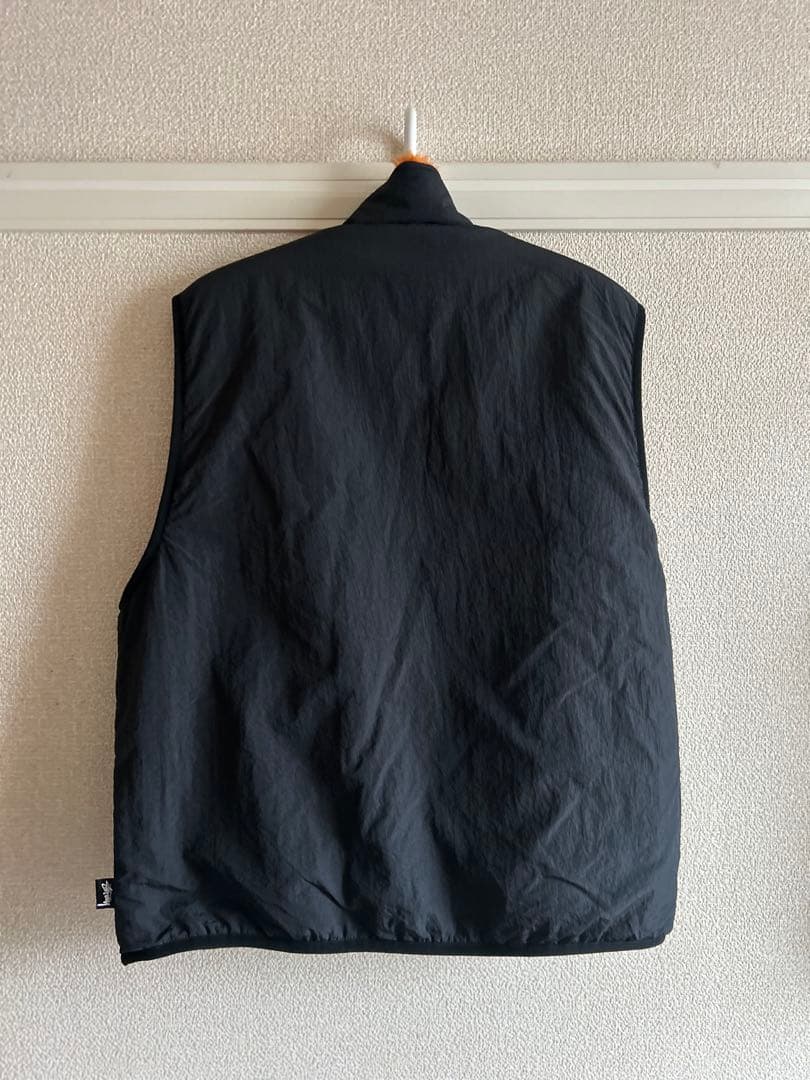 Stussy オレンジ フリース ベスト - メルカリ