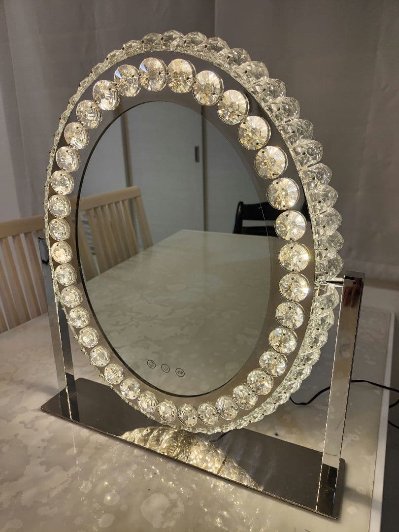 最終価格】Francfrancフランフラン ブリエ ハリウッドミラー ラウンド