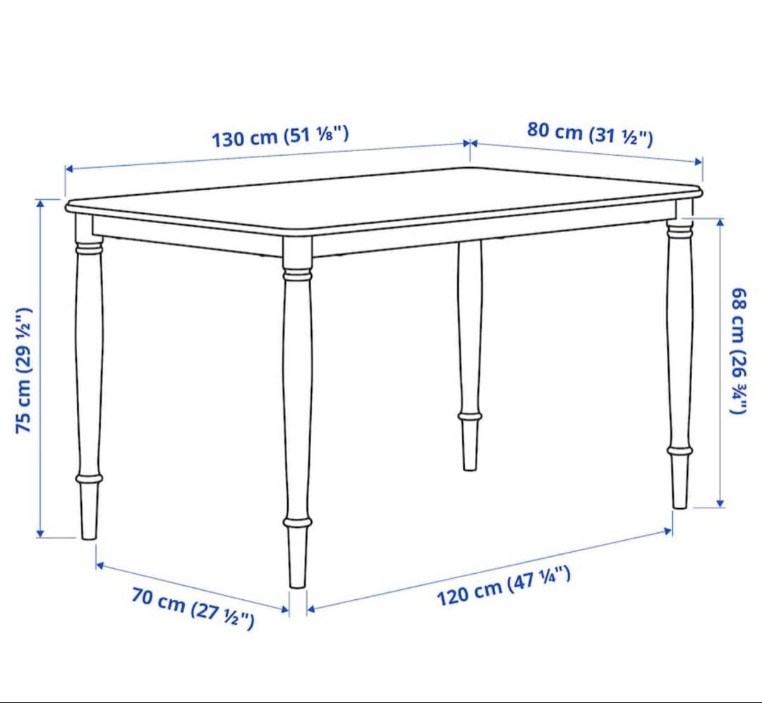 adl almira 様専用 IKEA ダイニング5点セット 4人掛け ブラック - メルカリ