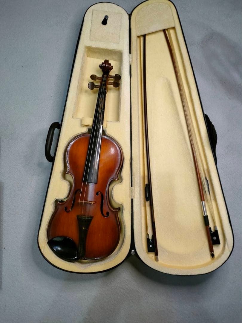 バイオリン 本体 ケース、弓付 バイオリンケース弓つき