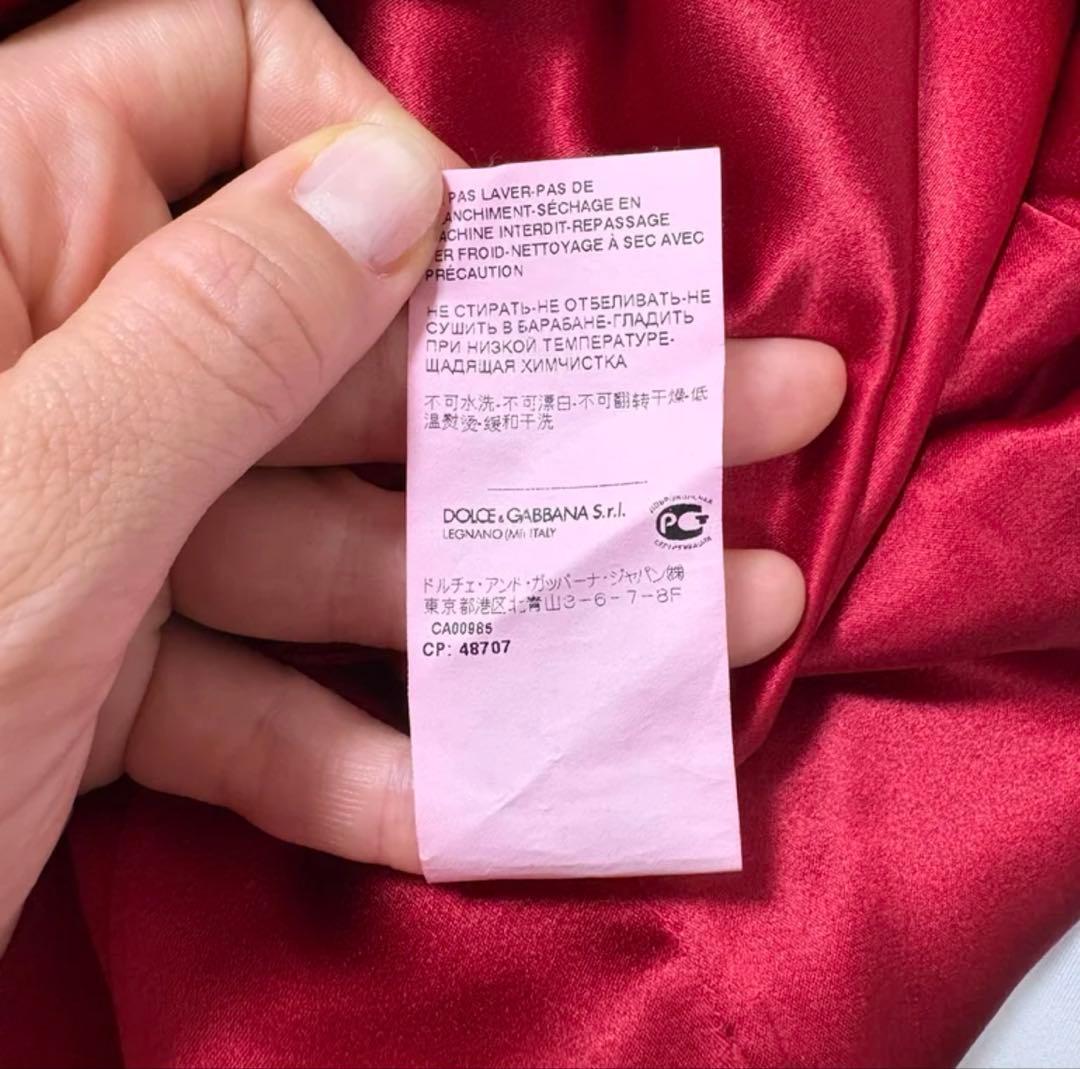 DOLCE & GABBANA 赤 ミニドレス 50-52 IT - メルカリ