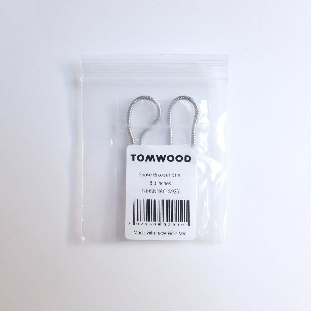 新品正規品 Tom Wood Snake ブレスレットスリム 8.3inch