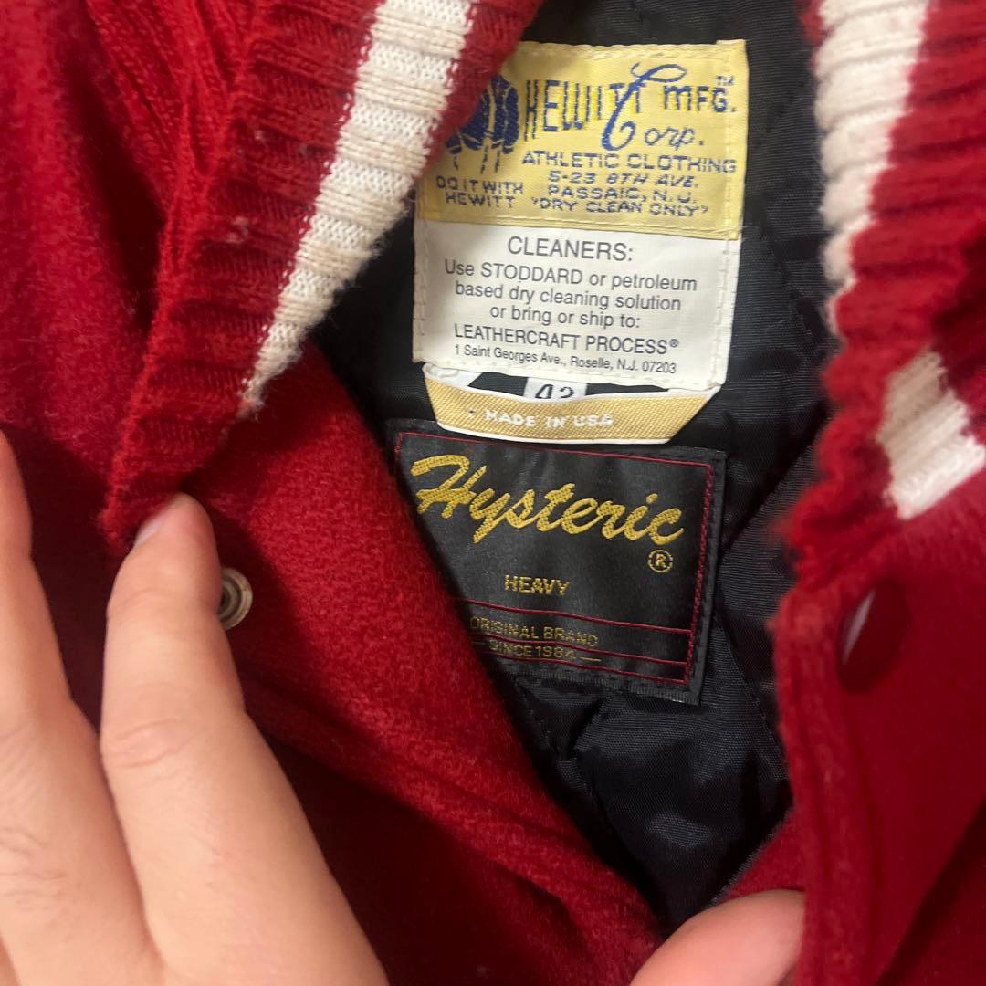 期間限定値下げHYSTERIC GLAMOUR ✖️ヒューイットスタジャン 赤