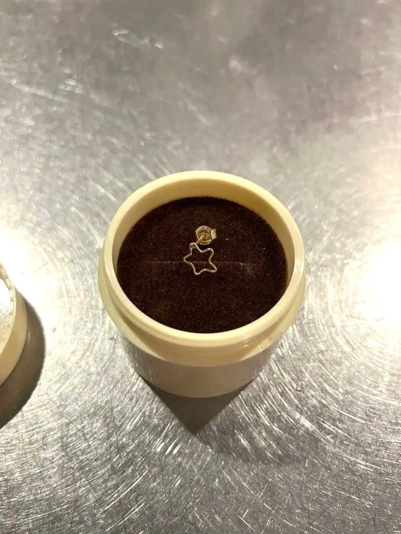 hirondelle et pepin 星形　ピアス　18k 片耳 k18 hp-539-17w ワイヤー スターピアス S(片方タイプ) hirondelle