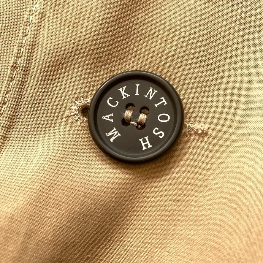 大人気】マッキントッシュロンドン ゴム引きコート 茶タグ 38 ベージュ