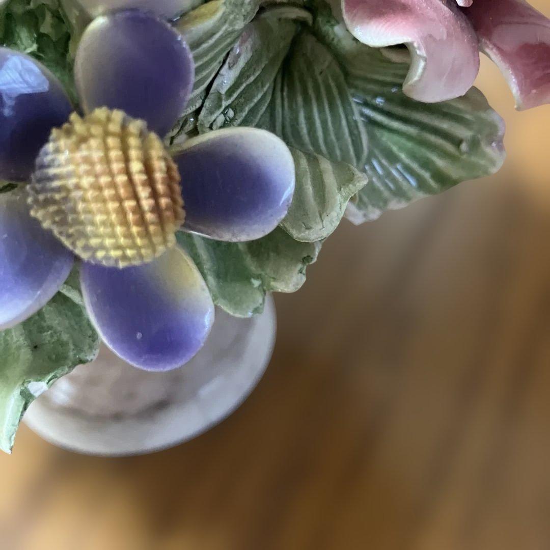 陶花バッサーノ イタリア 陶器製 花束 置物 多色 - メルカリ