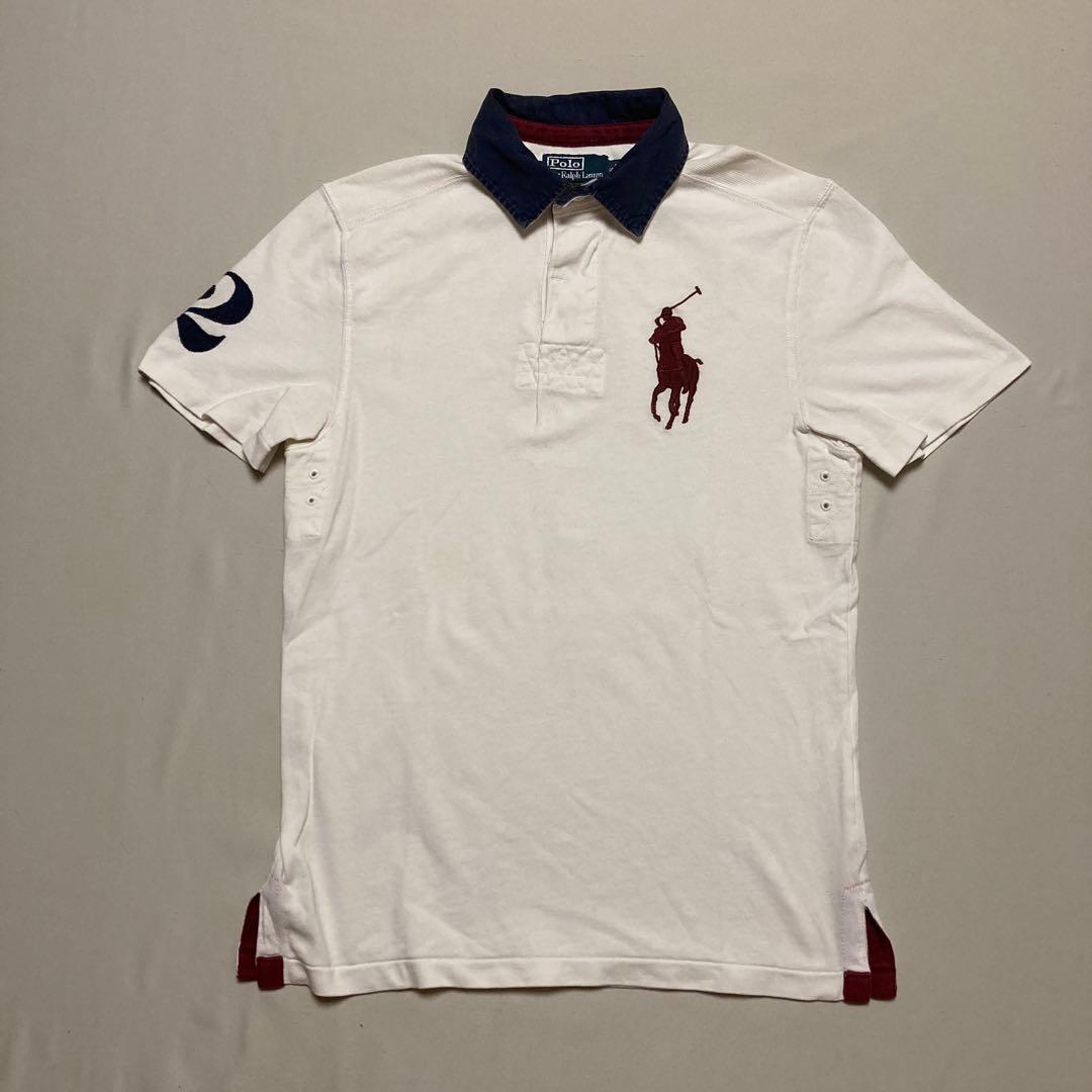 Poloラルフローレン ビッグポニー刺繍半袖ラガーシャツ Sサイズ2番