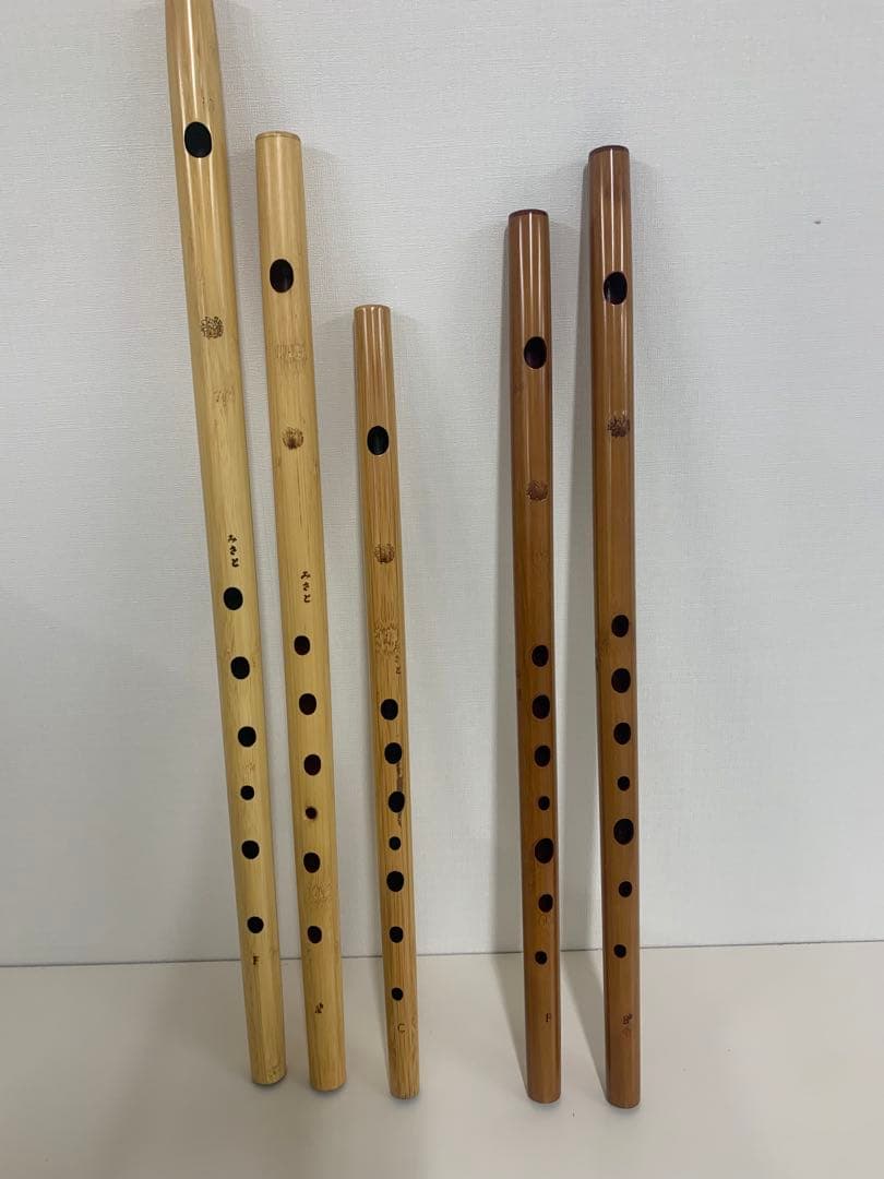 篠笛、みさと笛 5本セット