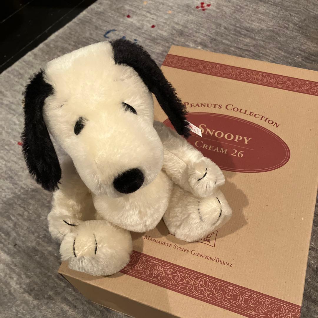 シュタイフSNOOPY PEANUT CREAM26 テディベア 1998年