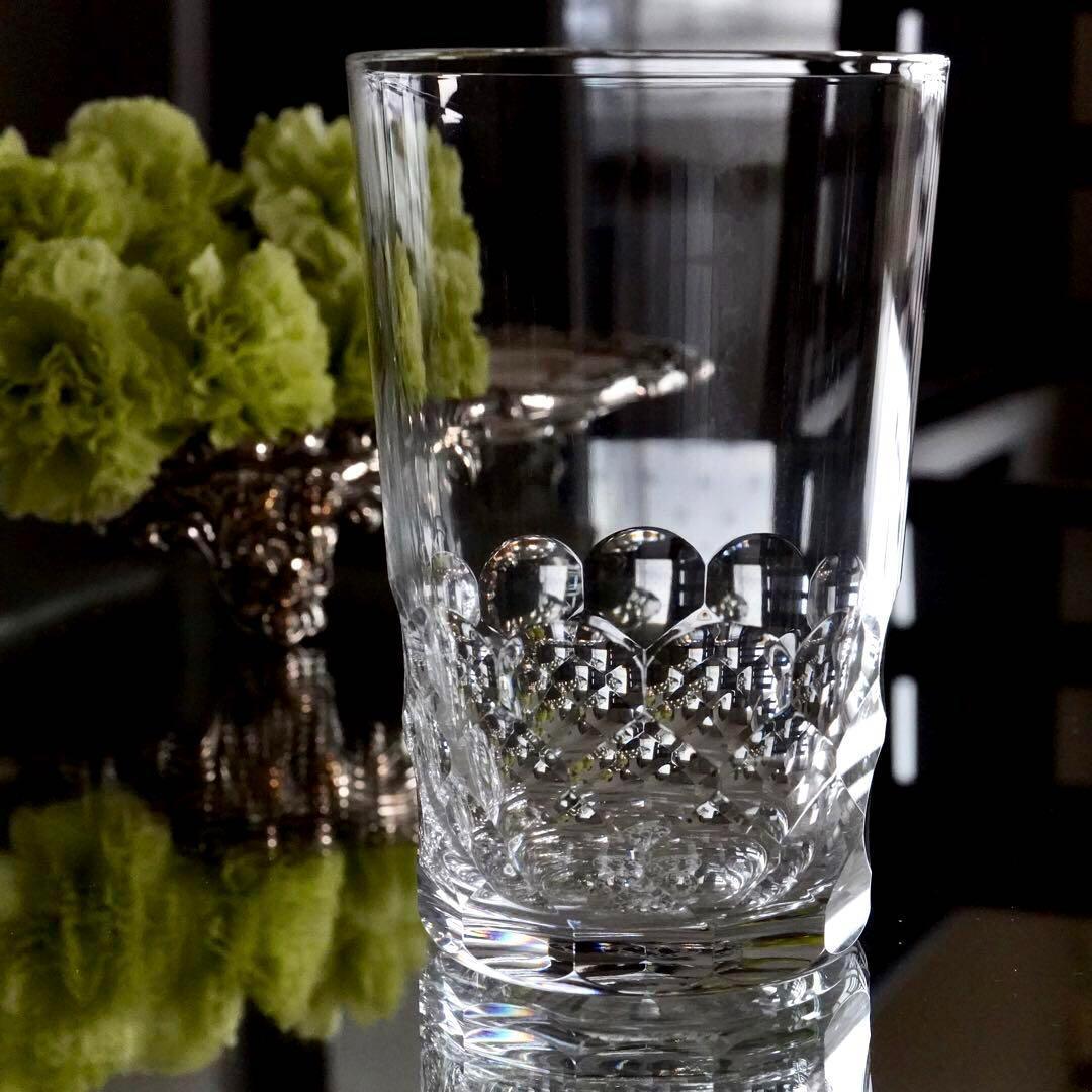 美品オールドバカラBACCARATエカイユ★ショニー タンブラー グラス 1客A 輝くオールドバカラ ショニーのシェリーグラス【1916年】うろこ柄