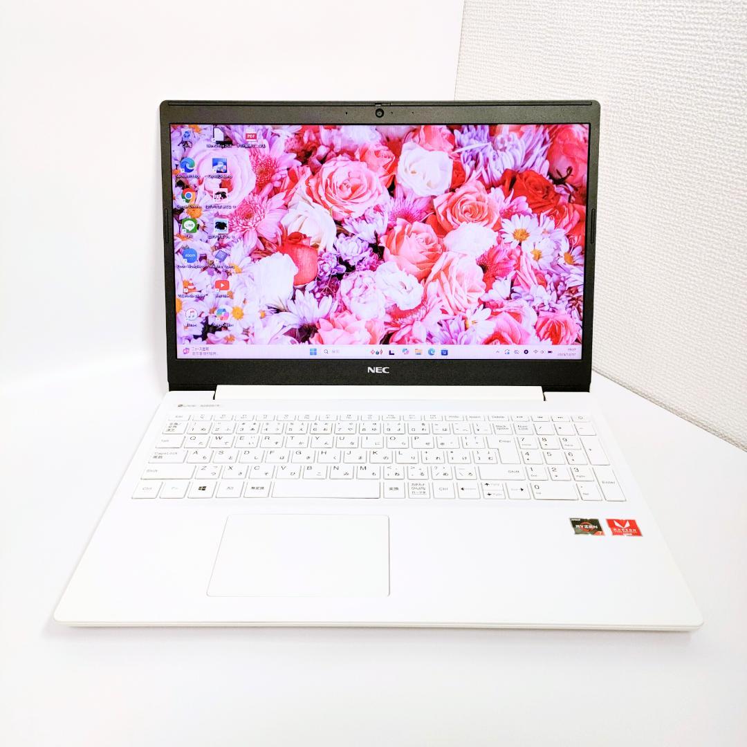 Ryzen7✨️windows11/SSD/カメラ付き白ノートパソコン/NEC