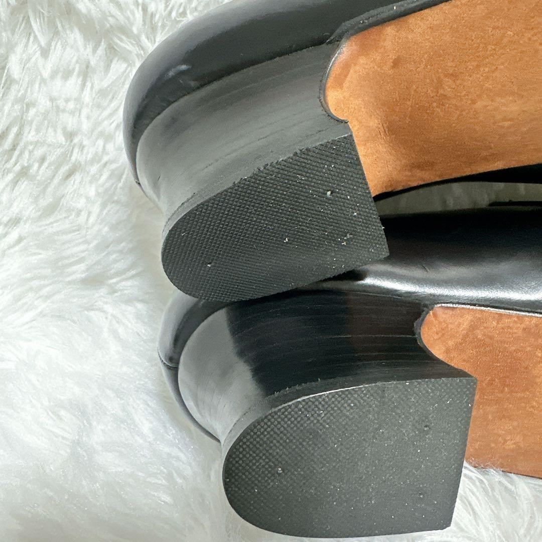 入手困難❗️ オゾンコミュニティ レザー ローファー 25.5cm 革靴 おでこ靴