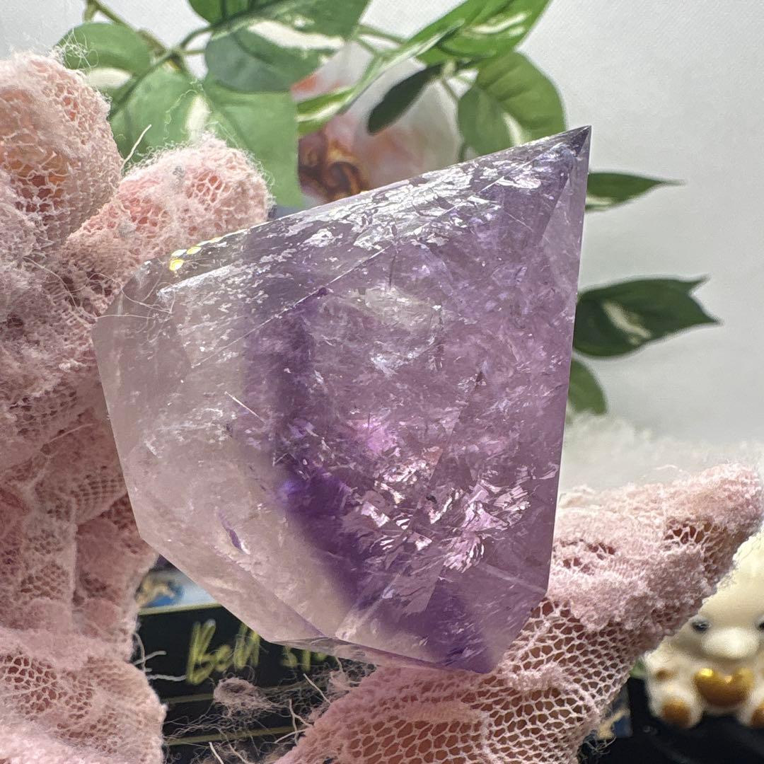 高品質 ファントムアメジストダイヤモンドカットNo.1813 ファントムアメジスト ダイヤモンドカット12◇ Phantom Amethyst