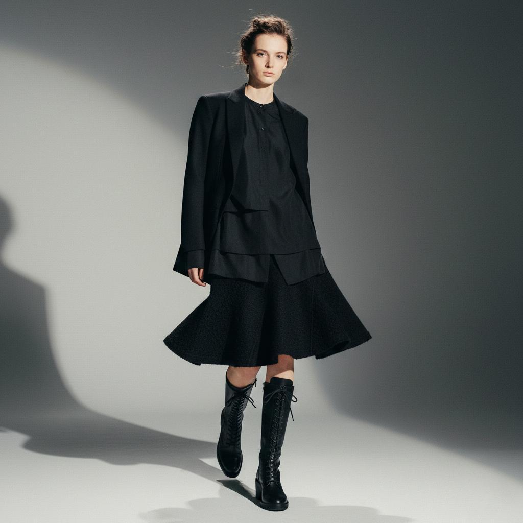 tricot COMME des GARCONS 不思議な生地のマーメイドスカー