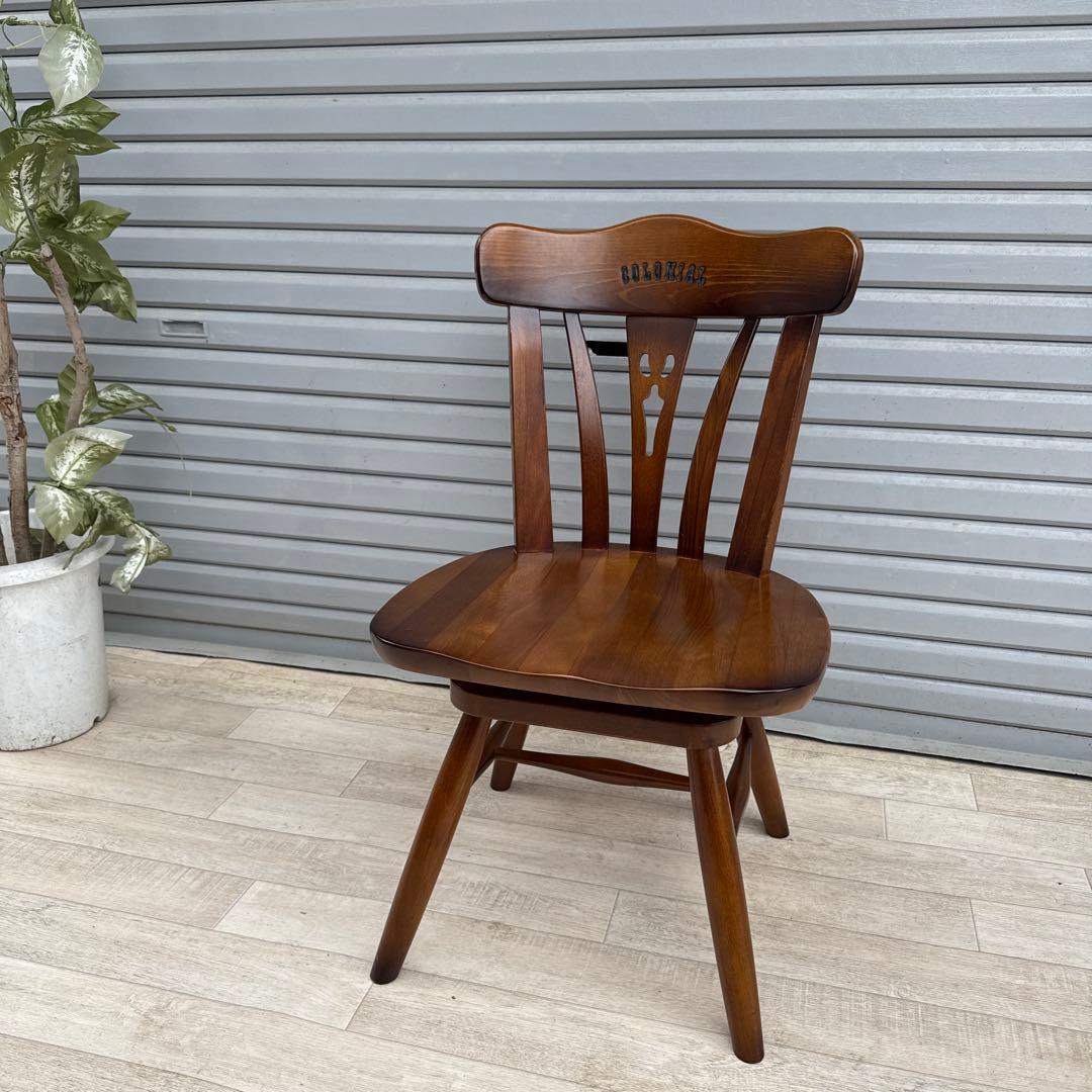 karimoku 「コロニアル」 回転式チェア ダイニングチェア カリモク④