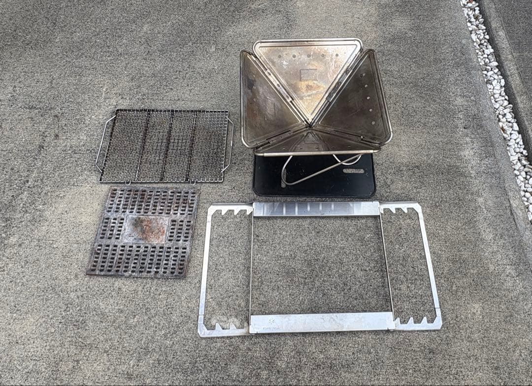 【 peak】スノーピーク　焚火台L5点セット+収納袋 スノーピーク（snow peak） 簡単設営 コンパクト収納 4点セット 焚火台