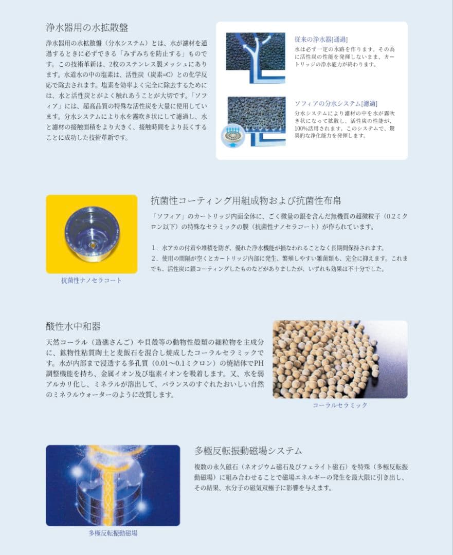 新品】酸素を多く含む浄活水器 マグソフィア バイオアロマ 緑豆付き