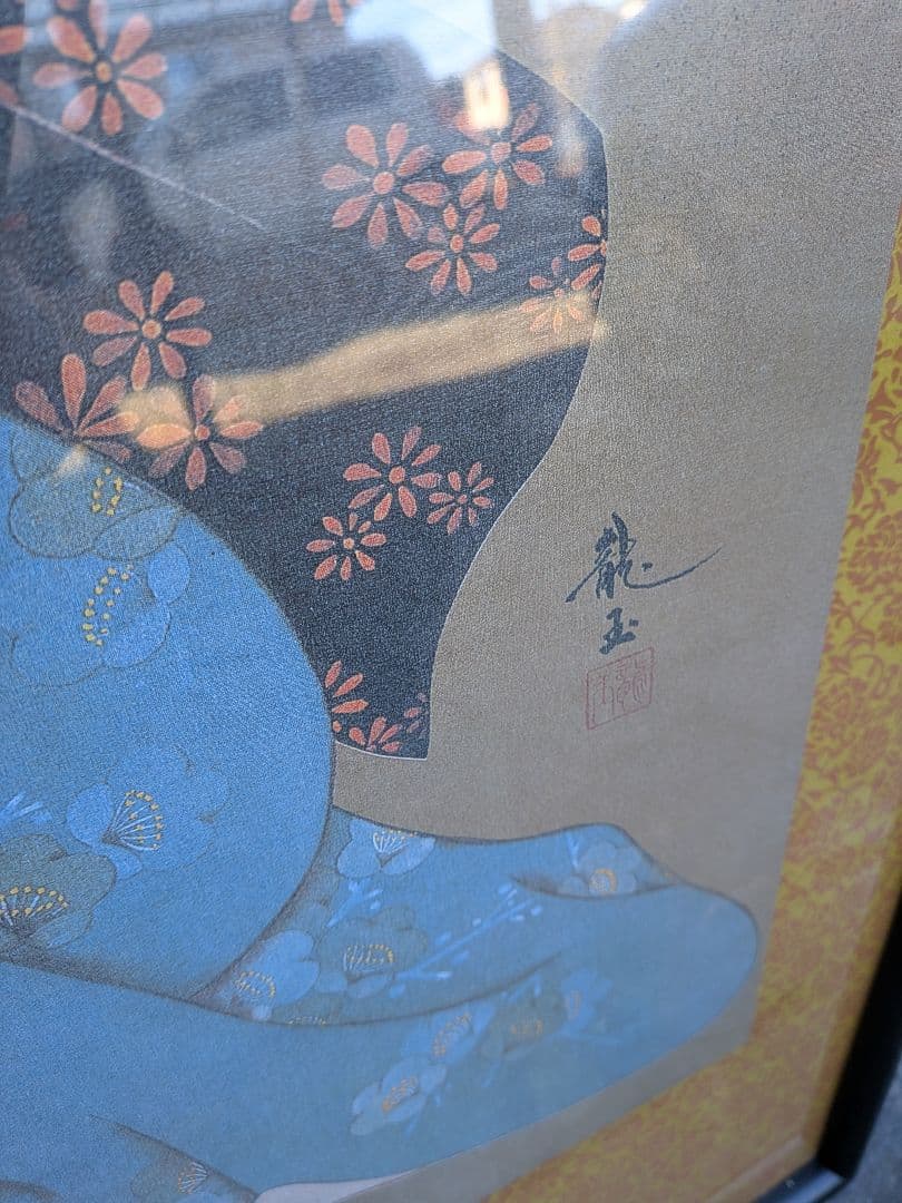 美人画 額装入り特大サイズ