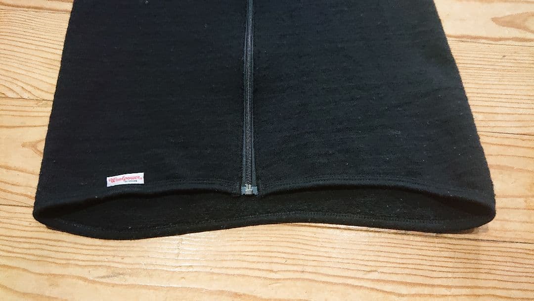 《woolpower ウールパワー》 フルジップジャケット 600 ブラック