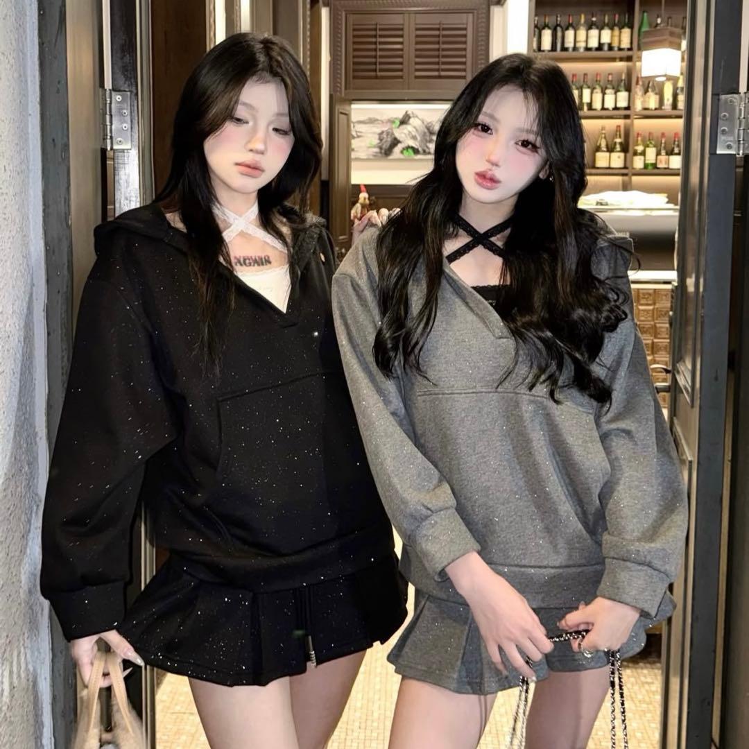 andwang アンドワン セットアップ kirakira キラキラ スカート - メルカリ