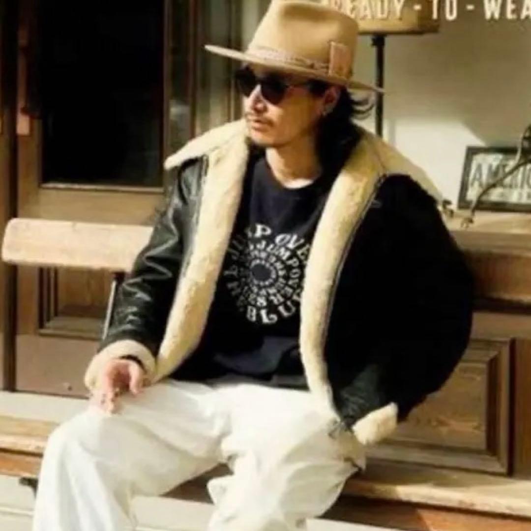 激渋】ヴィンテージ B-3 ムートン レザーフライトジャケット シープ