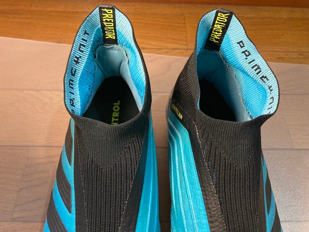 アディダス プレデター19+ sg 27.5cm ブルー サッカースパイク 緑