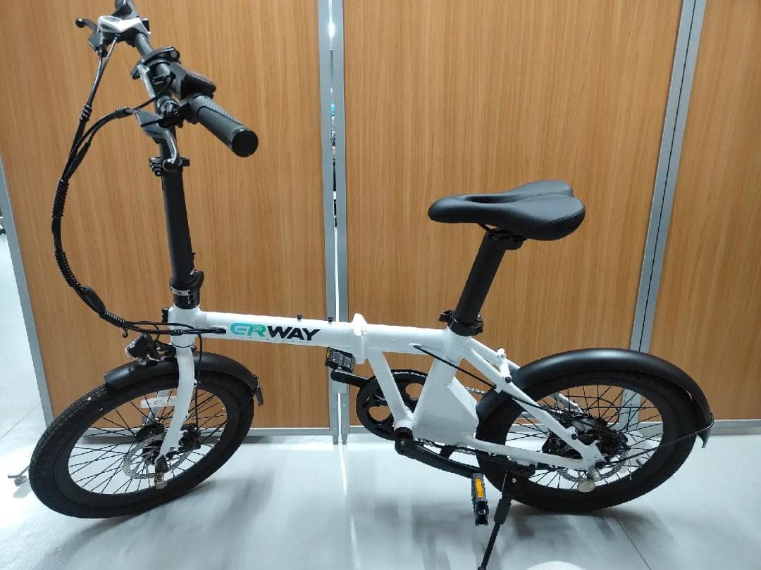 【新春SALE開催中！】電動アシスト自転車 ERWAY A01 ホワイト 折りたたみ電動アシスト自転車 ERWAY A01 Lite ホワイト [16インチ