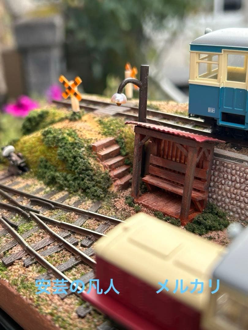 HOナロー(軌間9mm)52鉄道模型ジオラマ ヤードのある風景 - メルカリ