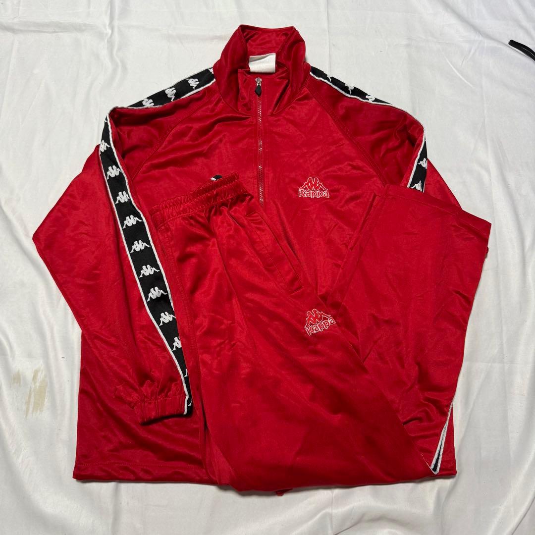 Kappa カッパ セットアップ ジャージ レッド90s - メルカリ