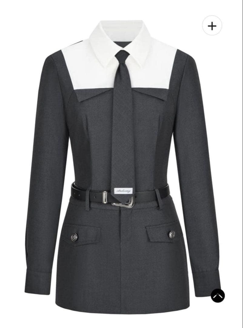 andwang School tie shirt suit onepiece ONE-PIECE andwang School