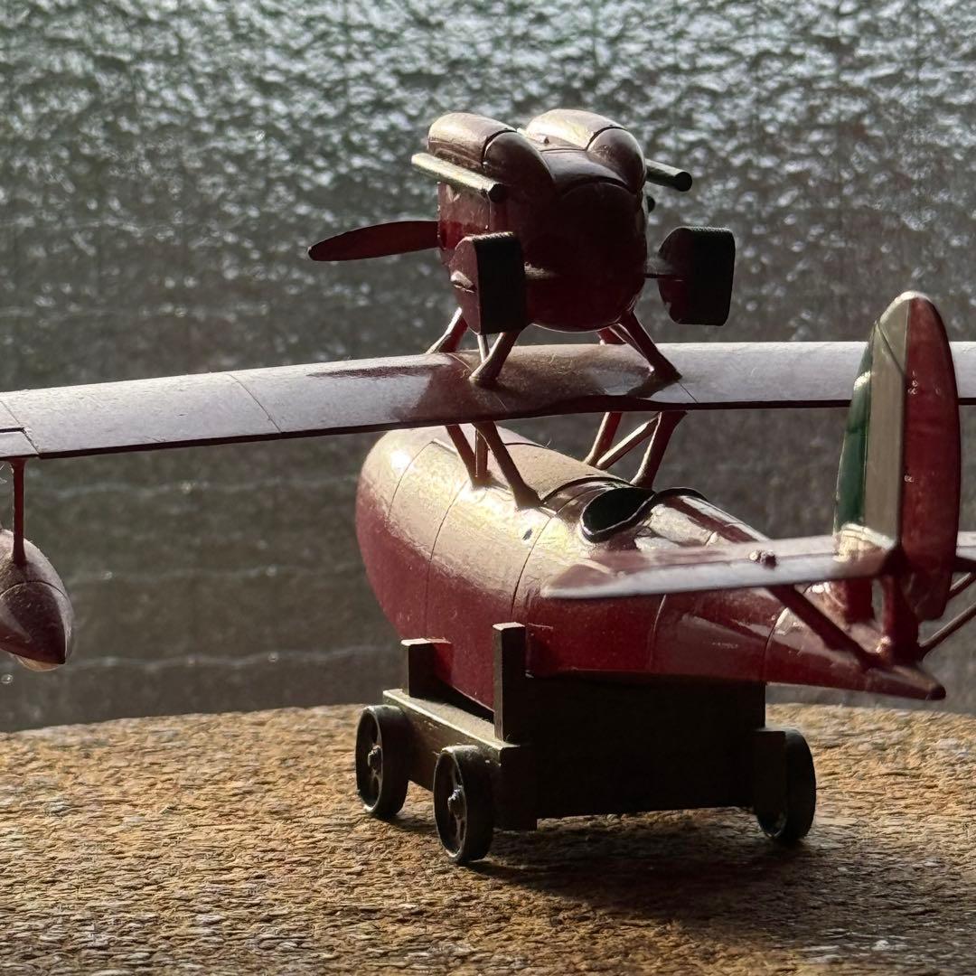 Savoia 1/48 ジブリ 紅の豚 サボイア プラモデル 自作 筆塗り