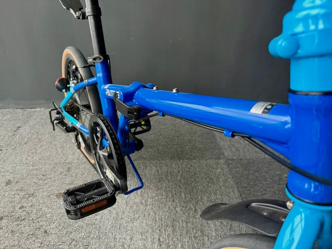 美品】未使用PANTHER 折りたたみ自転車 7段変速 軽量コンパクト ブルー