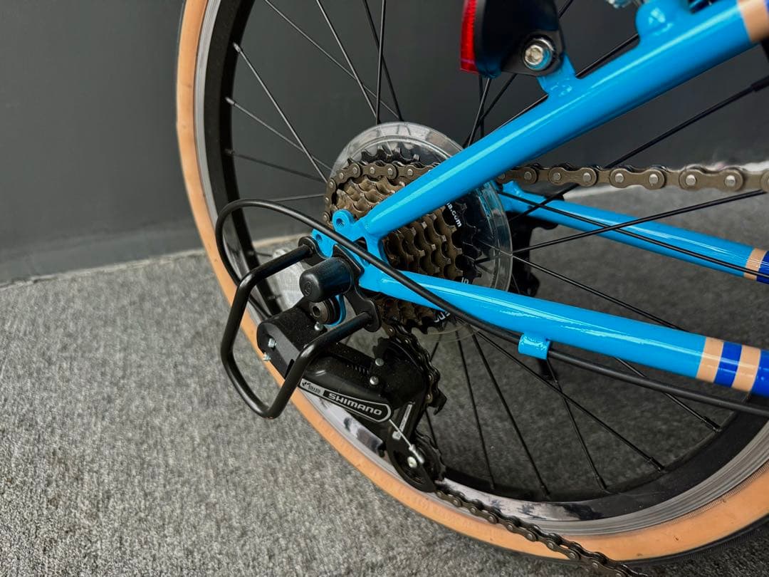 美品】未使用PANTHER 折りたたみ自転車 7段変速 軽量コンパクト ブルー