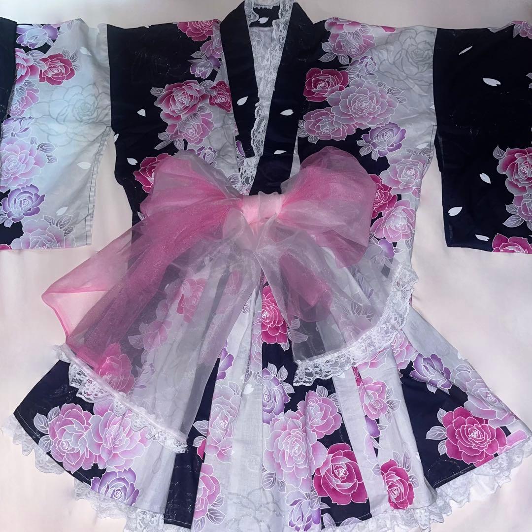 浴衣ドレス 大人 姫ギャル 姫ギャル浴衣ドレス160大人 平成ギャルロリータ｜Yahoo!フリマ（旧