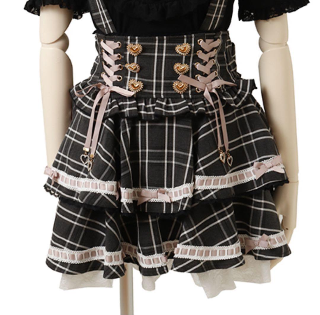 はしごリボンチェックティアードスカパン ブラックチェック LIZLISAリズリサ はしごリボンツイードティアードスカパン ｜ LIZ LISA（リズリサ）公式