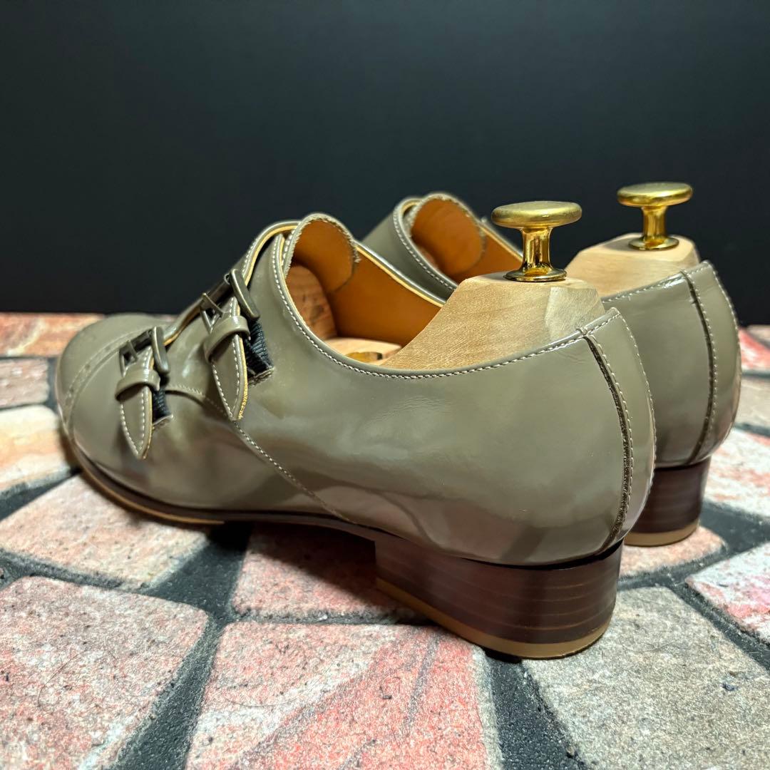 【美品】chausser ショセ　ダブルモンク　24.0cm 希少　メダリオン