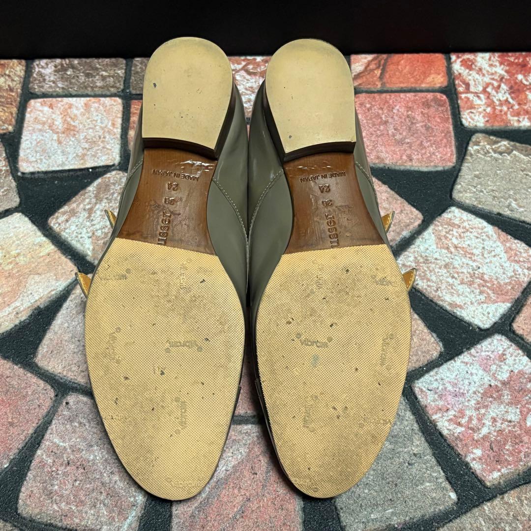 【美品】chausser ショセ　ダブルモンク　24.0cm 希少　メダリオン