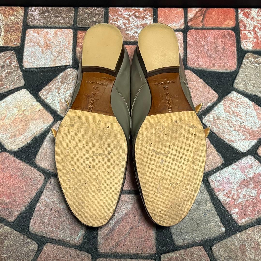 【美品】chausser ショセ　ダブルモンク　24.0cm 希少　メダリオン