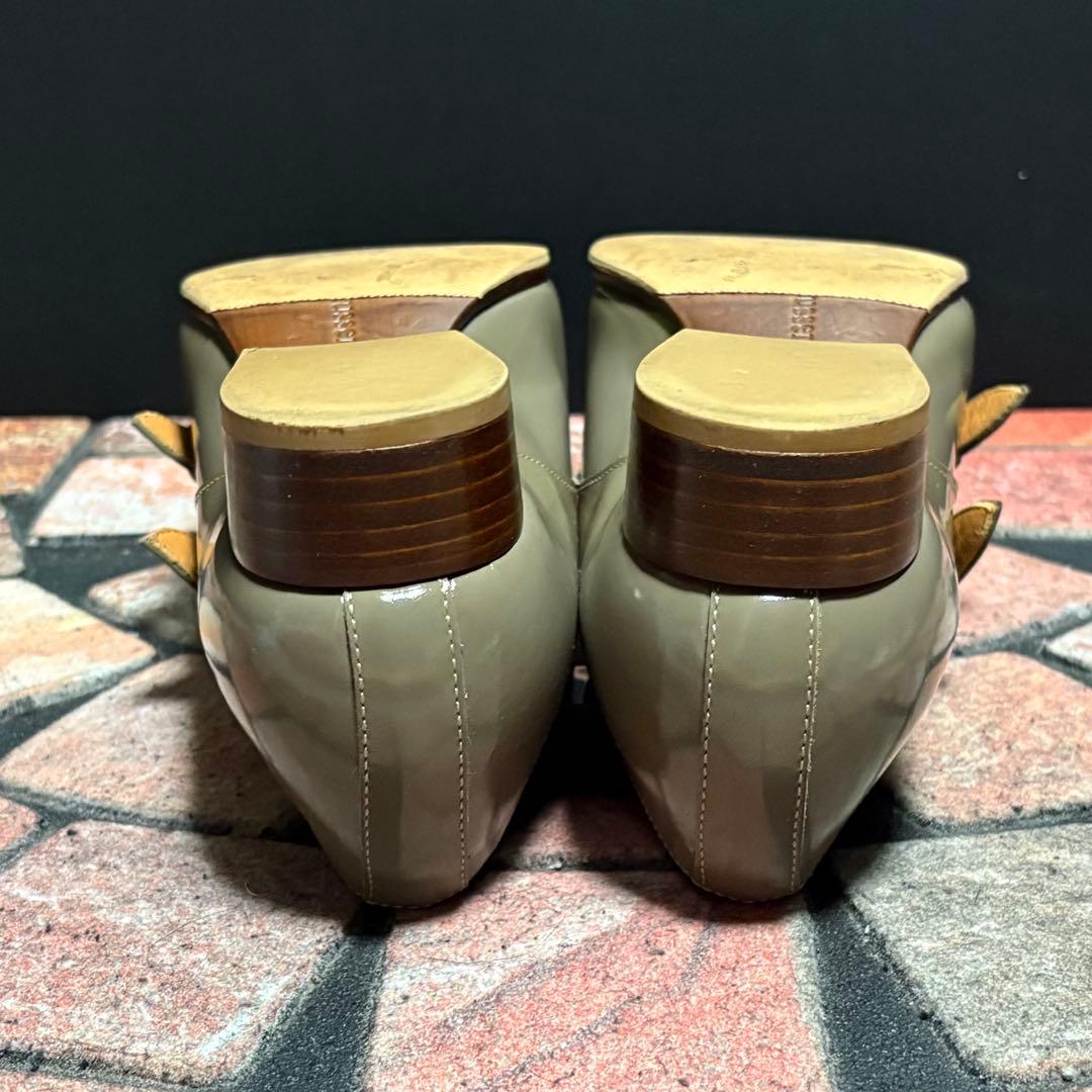 【美品】chausser ショセ　ダブルモンク　24.0cm 希少　メダリオン