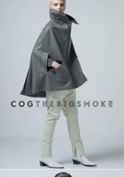 cogthebigsmoke GABRIEL ZIP FRONT CAPE