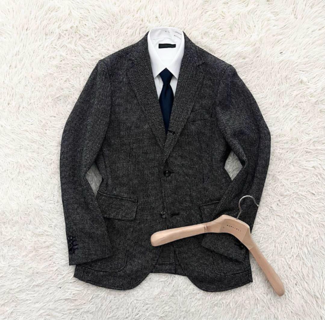 <美品> BOGLIOLI / HAMPTONモノトーン ツイードジャケット46 BG232UAS5501BFA0051B_04_720x.