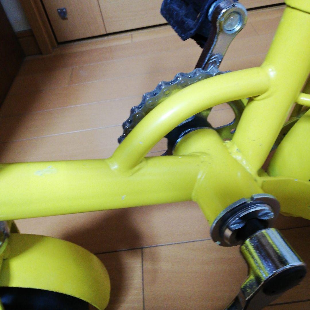 限定お値下げミニサイクル まめチャリ イエロー ミニ自転車 NEHAO