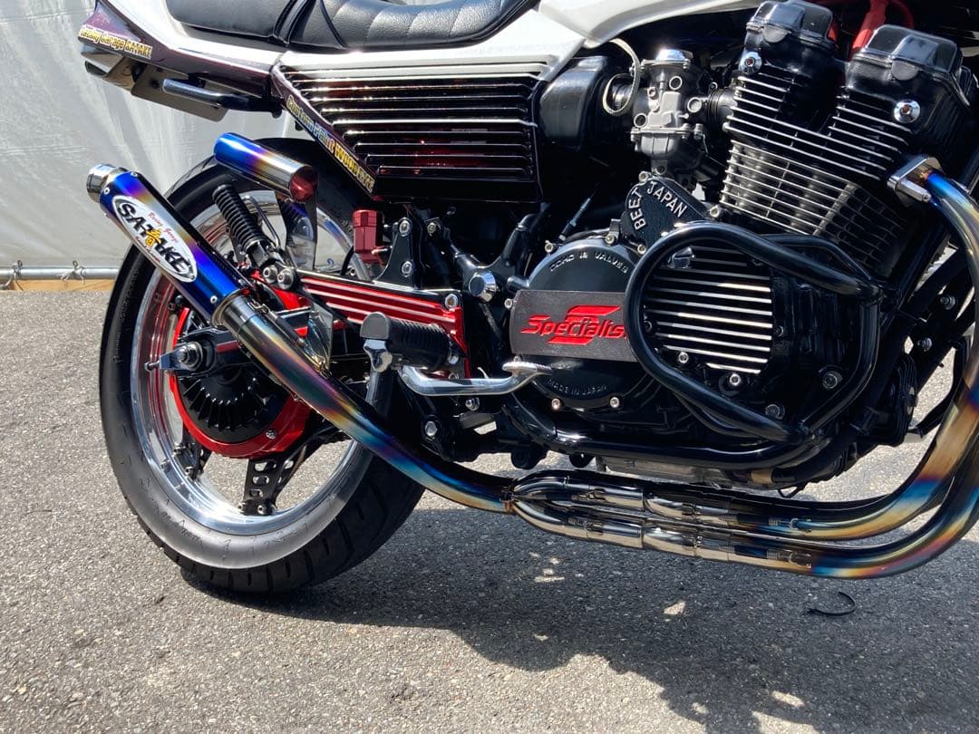 ホンダ CBX400F 新型 サタケ 手曲げステンレスマフラー 45パイ - メルカリ