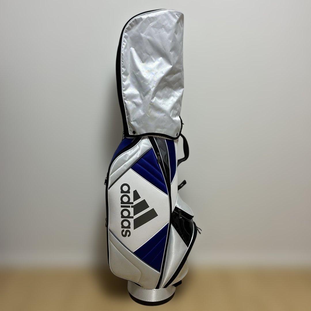 adidas キャディバッグ ホワイト/ブルー adidas（アディダス） adidas Golf アディダスゴルフ日本正規品