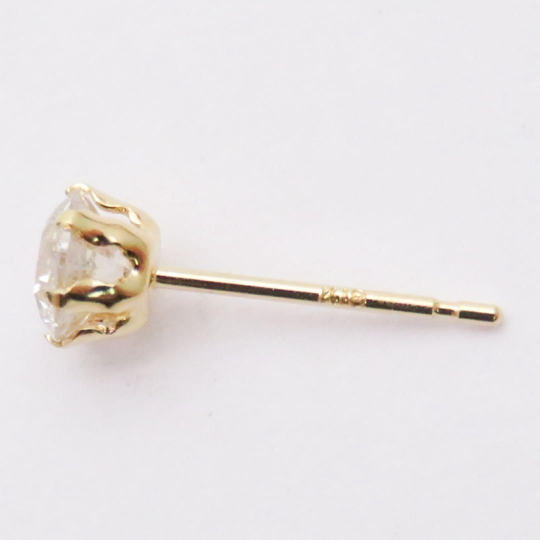 ひ*ー様 新品 K18YG 天然ダイヤモンド 0.35ct 片耳ピアス 激安価格